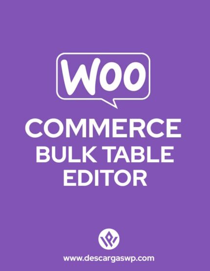 Plugin Bulk Table Editor for Woocommerce GRatis