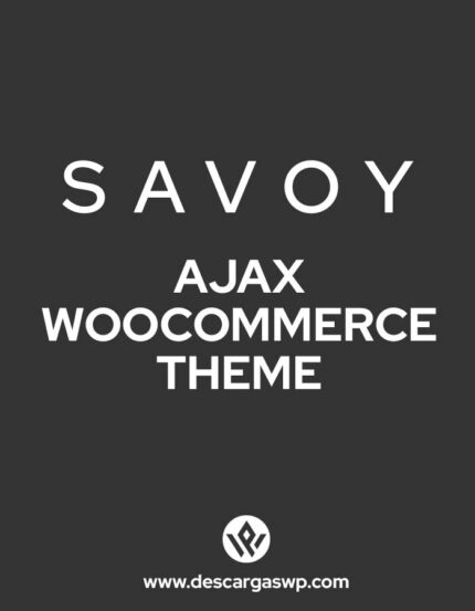 Savoy Woocommerce Theme Wordpress GRATIS